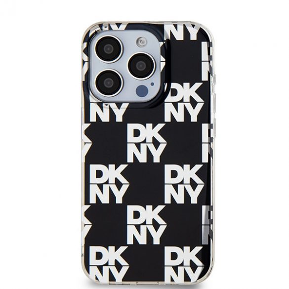 DKNY DKHCP15LHDLCEK iPhone 15 Pro 6.1" carcasă rigidă/neagră IML în carouri mono model