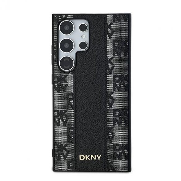 DKNY DKHMS24LCPPVSLK S24 Ultra S928 carcasă rigidă/neagră Piele în carouri model mono MagSafe