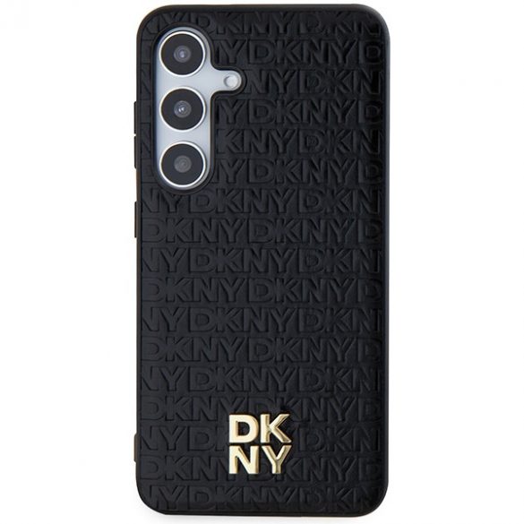 DKNY DKHMS24MPSHRPSK S24+ S926 carcasă rigidă/neagră Model din piele Logo metalic MagSafe