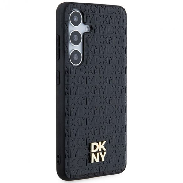 DKNY DKHMS24MPSHRPSK S24+ S926 carcasă rigidă/neagră Model din piele Logo metalic MagSafe