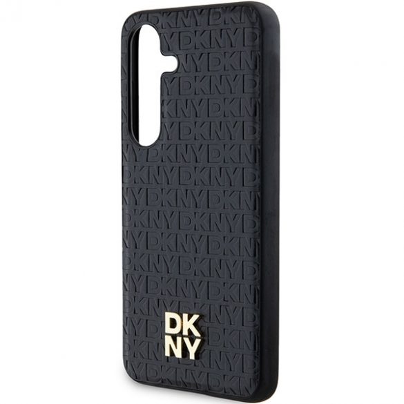 DKNY DKHMS24MPSHRPSK S24+ S926 carcasă rigidă/neagră Model din piele Logo metalic MagSafe