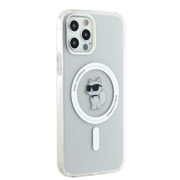 Karl Lagerfeld KLHMP12MHFCCNOT iPhone 12/12 Pro 6,1" husă rigidă transparentă IML Choupette MagSafe