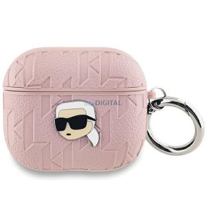 Husa pentru AirPods 3 Karl Lagerfeld KLA3PGKIPP rożowy/roz Monogram Karl Head