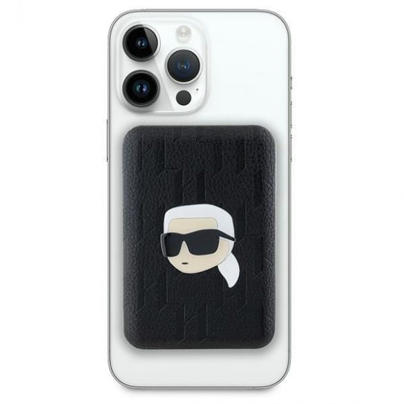 Karl Lagerfeld KLPB5FPGKSKIHK Karl Head Pin MagSafe powerbank 15W 5000mAh - negru