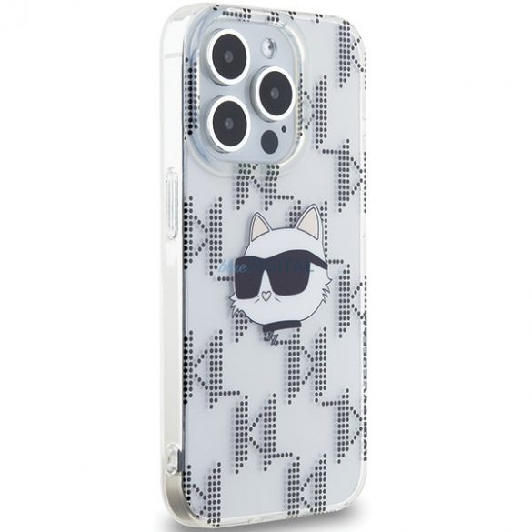 Karl Lagerfeld KLHCP15LHKLPCHT iPhone 15 Pro 6,1" husă rigidă transparentă IML Choupette Head & Monogram