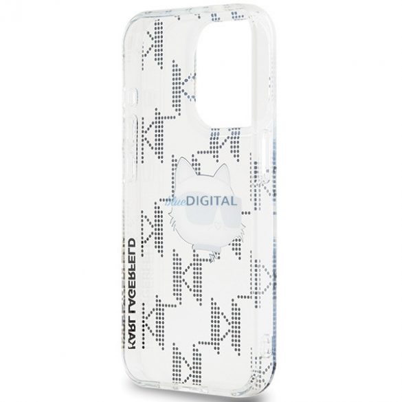 Karl Lagerfeld KLHCP15LHKLPCHT iPhone 15 Pro 6,1" husă rigidă transparentă IML Choupette Head & Monogram