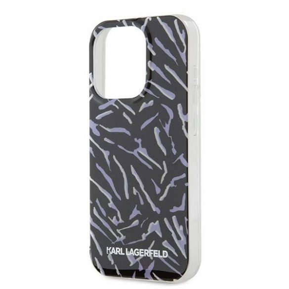 Karl Lagerfeld KLHCP15XHZBPKCCU iPhone 15 Pro Max 6,7" fioletowy/violet Zebra cu cablu