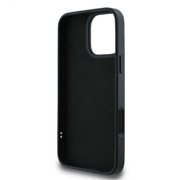 Karl Lagerfeld KLHCP16L3DRKSDLK 3D Rubber Bicolor Signature Hard Case pentru iPhone 16 Pro - Negru