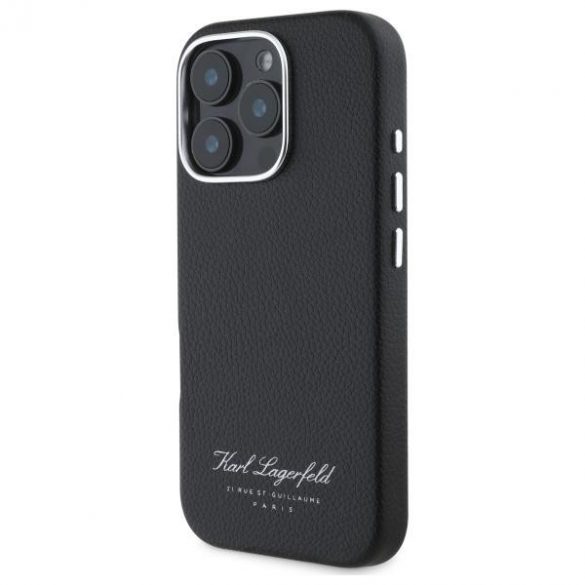 Karl Lagerfeld KLHCP16XPGWCMCMKHK Hotel RSG carcase rigide pentru iPhone 16 Pro Max - negru