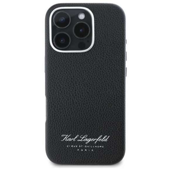 Karl Lagerfeld KLHCP16XPGWCMCMKHK Hotel RSG carcase rigide pentru iPhone 16 Pro Max - negru