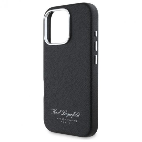 Karl Lagerfeld KLHCP16XPGWCMCMKHK Hotel RSG carcase rigide pentru iPhone 16 Pro Max - negru