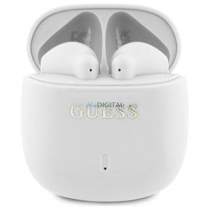 Guess GUTWSJ14ESGH Imprimate Classic Logo TWS Căști fără fir Bluetooth - alb