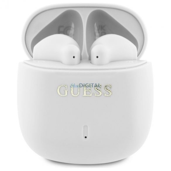 Guess GUTWSJ14ESGH Imprimate Classic Logo TWS Căști fără fir Bluetooth - alb