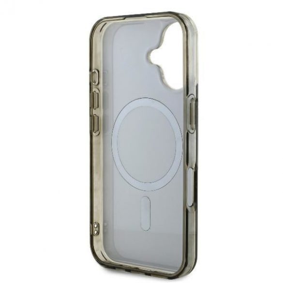 Guess GUHMP16MH4DTEW IML 4G Fond MagSafe carcase rigide pentru iPhone 16 Plus - maro