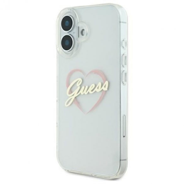 Guess GUHCP16MHCHGSPT IML Heart husă tare pentru iPhone 16 plus - transparent