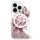 Guess GUHMP16SLFMWTP Liquid Glitter Flower Carcasă rigidă MagSafe pentru iPhone 16 - roz