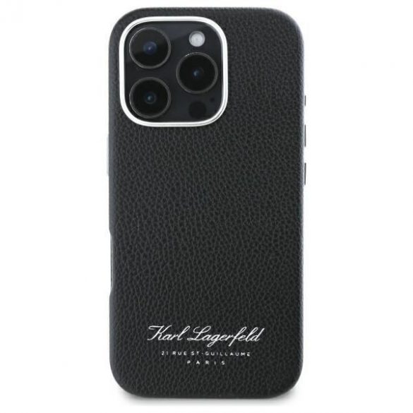 Karl Lagerfeld KLHCP16SPGWCMCMKHK Hotel RSG carcase rigide pentru iPhone 16 Pro - negru