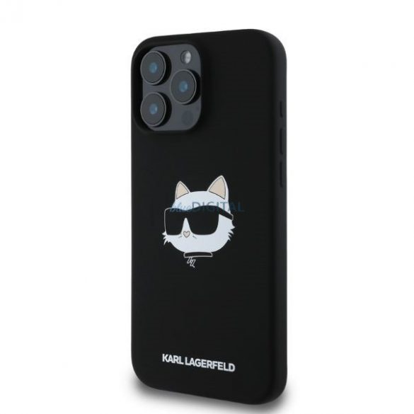 Karl Lagerfeld KLHMP16XSCHPPLK iPhone 16 Pro Max czarny/negru HC MagSafe Sil Choupette Head Print