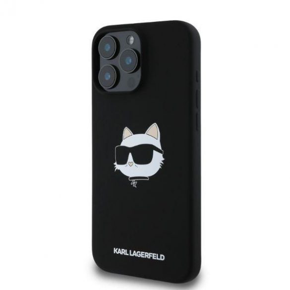 Karl Lagerfeld KLHMP16XSCHPPLK iPhone 16 Pro Max czarny/negru HC MagSafe Sil Choupette Head Print