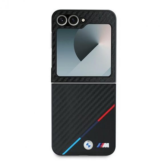 BMW BMHCZF623PUDTK Z Flip6 F741 carcasa rigidă neagră Carbon Tricolor