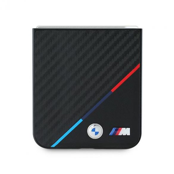 BMW BMHCZF623PUDTK Z Flip6 F741 carcasa rigidă neagră Carbon Tricolor