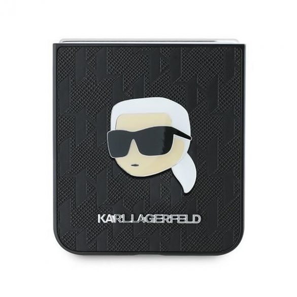 Karl Lagerfeld KLHCZF6PGKSKIHK Z Flip6 F741czarny/negru Saffiano Monogram