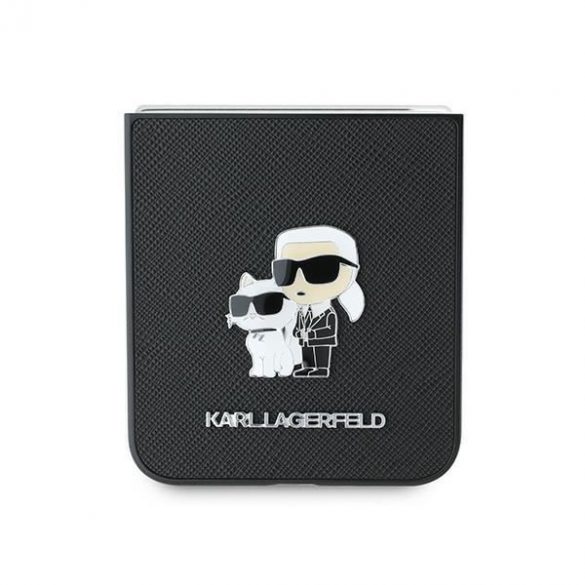 Karl Lagerfeld KLHCZF6SAPKCNPK Z Flip6 F741czarny/negru Saffiano Metal Pin