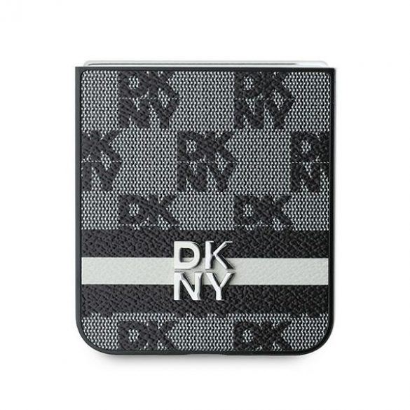 DKNY DKHCZF6PCPTSSK Z Flip6 F741 czarny/negru Dungi imprimate cu model în carouri