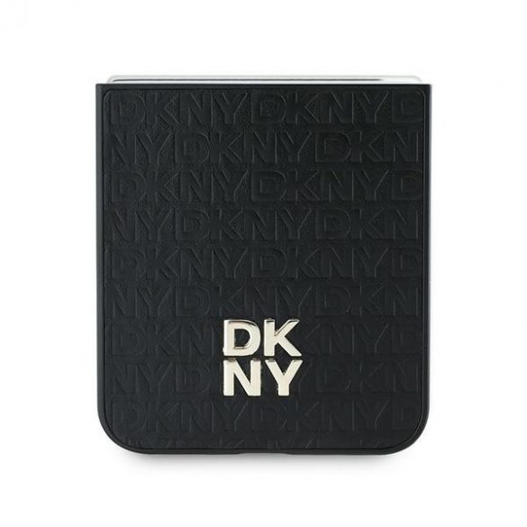 DKNY DKHCZF6PSHRPSK Z Flip6 F741 czarny/negru Repeat Pattern Stack Logo