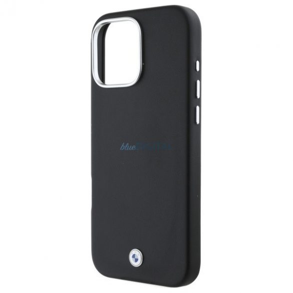 BMW BMHMP16L23PUFWK Semn Full Wrapped Metal MagSafe caz greu compatibil pentru iPhone 16 Pro - Negru