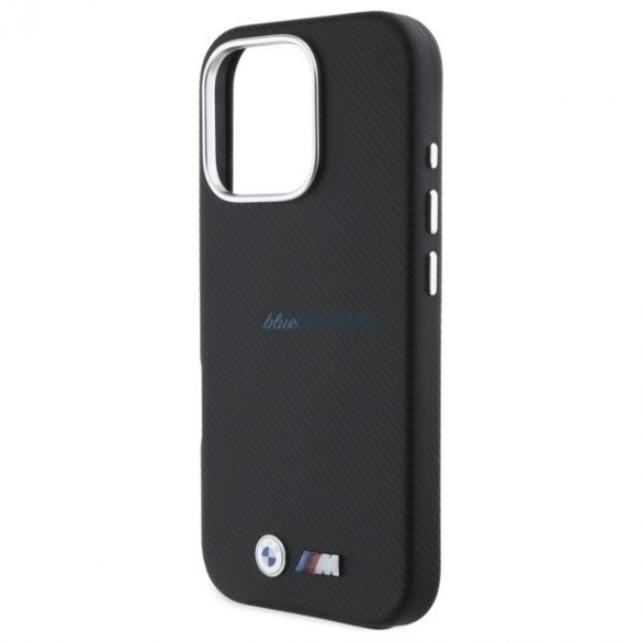 BMW BMHCP16L23PUFWKEV M Edition Kevlar Wrapped Metal hard case pentru iPhone 16 Pro - negru