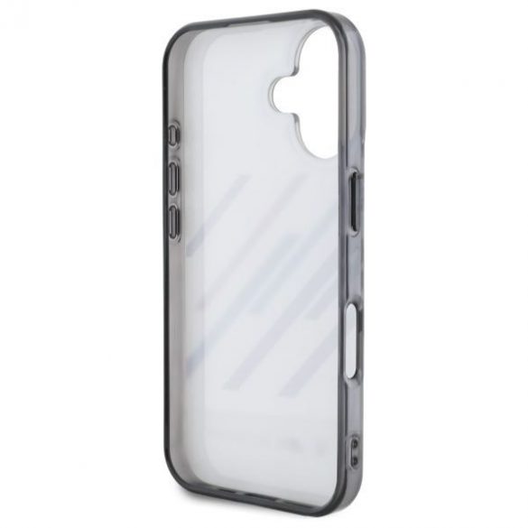 Carcasă BMW BMHCP16S23HTRAG Motosport IML Random Stripes pentru iPhone 16 - gri