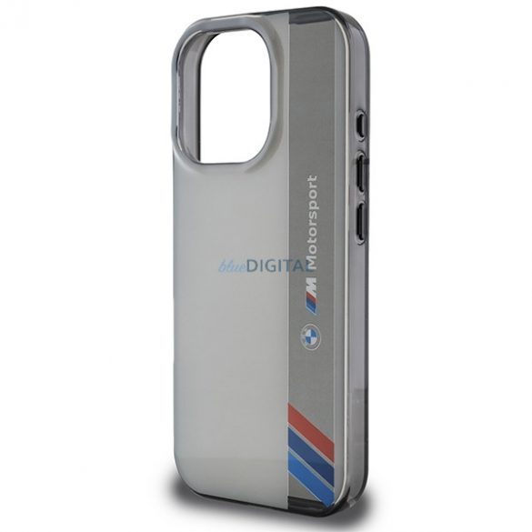 Carcasă BMW BMHCP16X23HTFEG Motosport IML Vertical Stripe pentru iPhone 16 Pro Max - gri