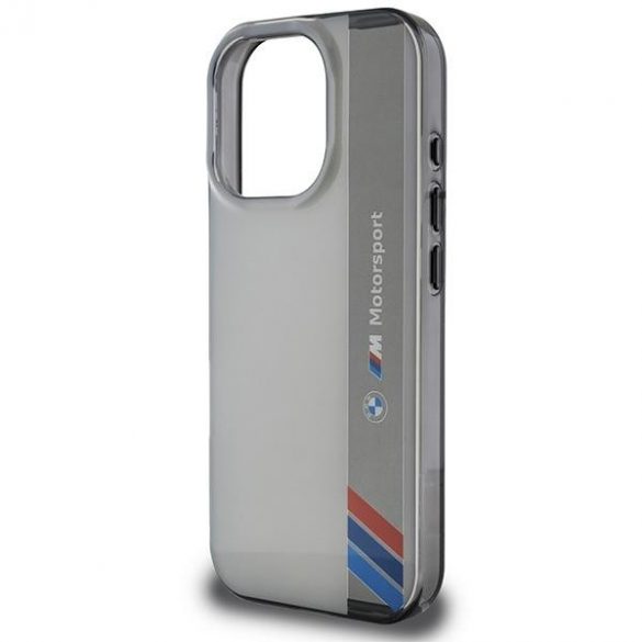 Carcasă BMW BMHCP16X23HTFEG Motosport IML Vertical Stripe pentru iPhone 16 Pro Max - gri