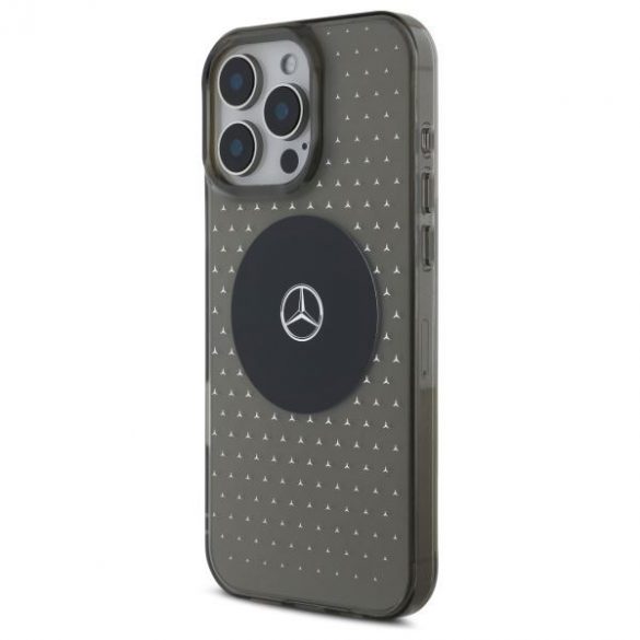 Mercedes MEHMP16L23HCPK MB Case Star Pattern carcasă rigidă pentru iPhone 16 Pro - negru