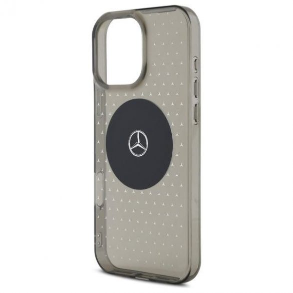 Mercedes MEHMP16L23HCPK MB Case Star Pattern carcasă rigidă pentru iPhone 16 Pro - negru