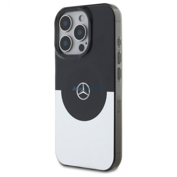 Mercedes MEHMP16L23HBIGK Carcasă rigidă cu două straturi BiColor compatibilă cu MagSafe pentru iPhone 16 Pro - Negru