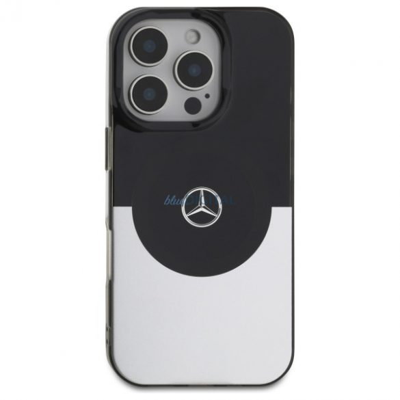 Mercedes MEHMP16L23HBIGK Carcasă rigidă cu două straturi BiColor compatibilă cu MagSafe pentru iPhone 16 Pro - Negru