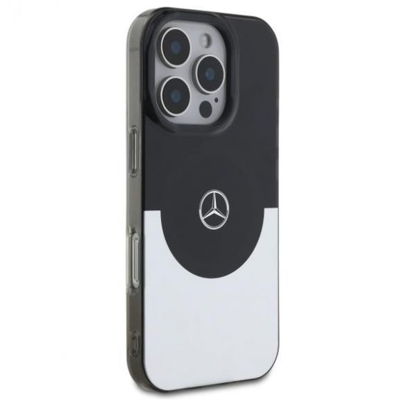 Mercedes MEHMP16L23HBIGK Carcasă rigidă cu două straturi BiColor compatibilă cu MagSafe pentru iPhone 16 Pro - Negru