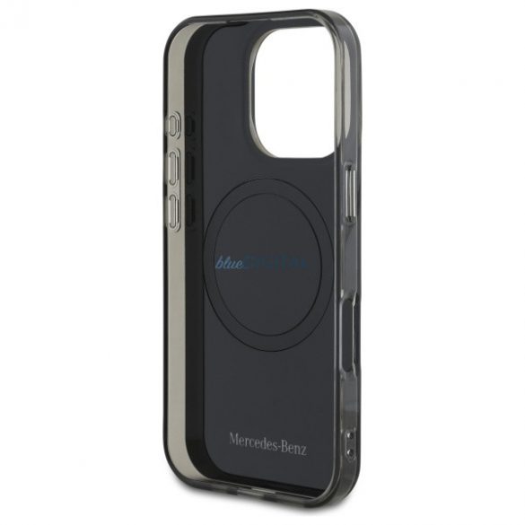 Mercedes MEHMP16L23HBIGK Carcasă rigidă cu două straturi BiColor compatibilă cu MagSafe pentru iPhone 16 Pro - Negru