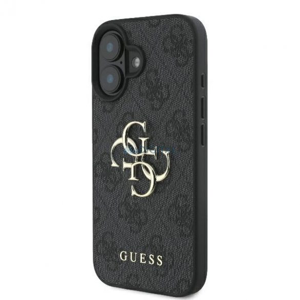 Guess GUHCP16S4GMGGR 4G Big Logo carcasă rigidă pentru iPhone 16 - negru