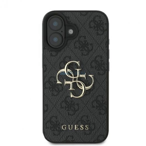 Guess GUHCP16S4GMGGR 4G Big Logo carcasă rigidă pentru iPhone 16 - negru