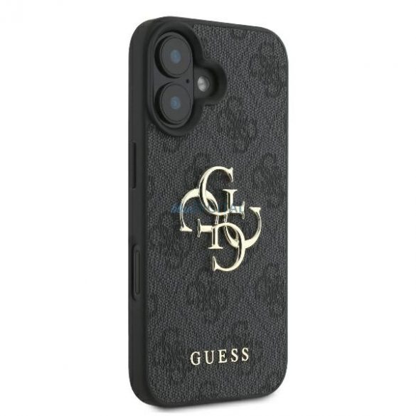 Guess GUHCP16S4GMGGR 4G Big Logo carcasă rigidă pentru iPhone 16 - negru