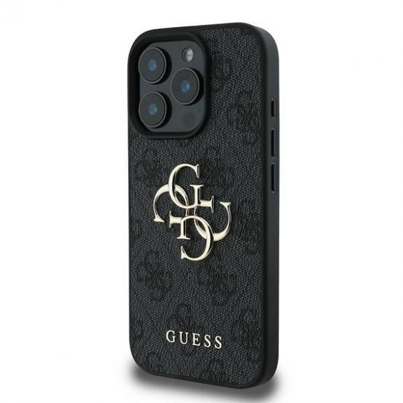 Guess GUHCP16L4GMGGR 4G Big Logo carcasă rigidă pentru iPhone 16 Pro - negru