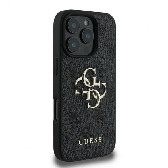 Guess GUHCP16L4GMGGR 4G Big Logo carcasă rigidă pentru iPhone 16 Pro - negru