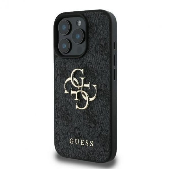 Guess GUHCP16X4GMGGR 4G Big Logo carcasă rigidă pentru iPhone 16 Pro Max - negru