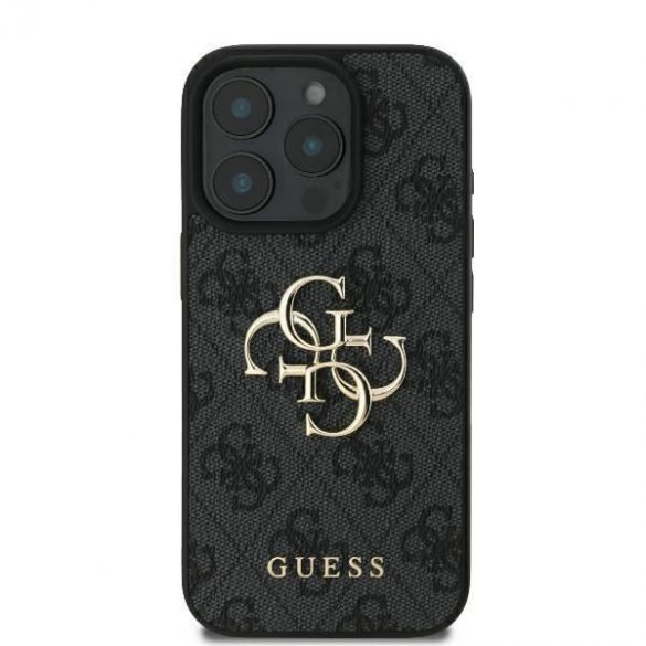 Guess GUHCP16X4GMGGR 4G Big Logo carcasă rigidă pentru iPhone 16 Pro Max - negru