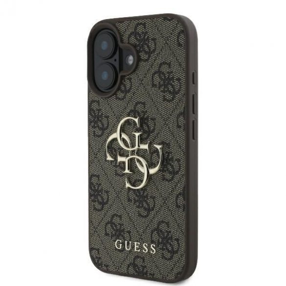 Guess GUHCP16S4GMGBR 4G Big Logo carcasă tare pentru iPhone 16 - maro