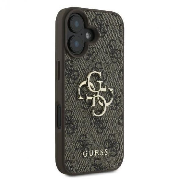 Guess GUHCP16S4GMGBR 4G Big Logo carcasă tare pentru iPhone 16 - maro