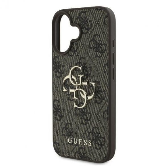 Guess GUHCP16S4GMGBR 4G Big Logo carcasă tare pentru iPhone 16 - maro